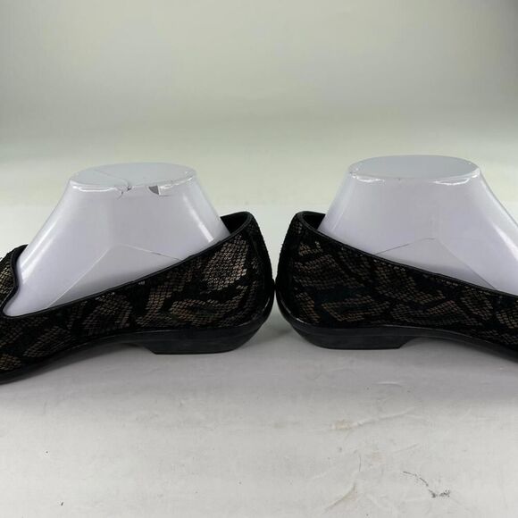 DANSKO Olivia Black Bronze Snake Metallic Shoes US 7.5 Slip On Loafer Clog - Picture 7 of 9